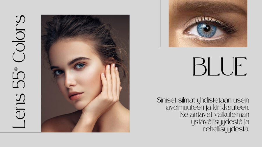 Lens 55® Colors BLUE | 1 kpl